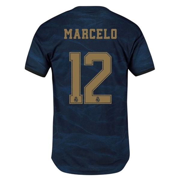 Camiseta Real Madrid NO.12 Marcelo Segunda equipo 2019-20 Azul